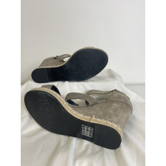 Balenciaga Gray Suede Wedge Espadrilles (See Images) - Picture 9 of 10